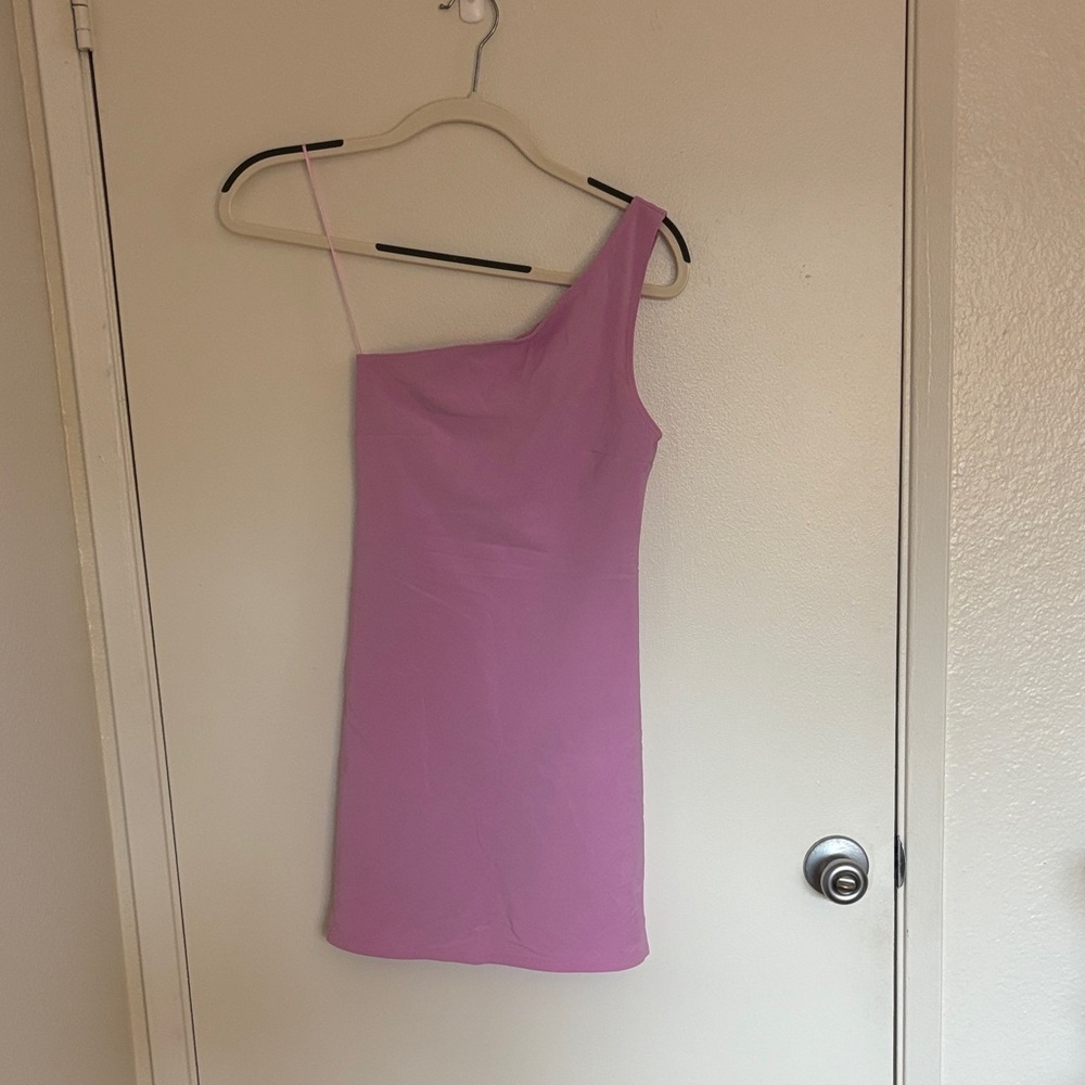 Abercrombie & Fitch Pink One Shoulder Dress